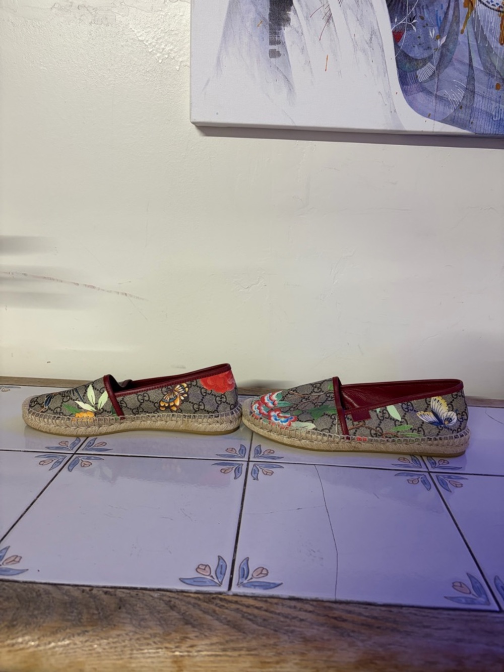 Gucci Women's GG Supreme Tian Espadrille Flats Sz. US10 - Picture 16 of 16